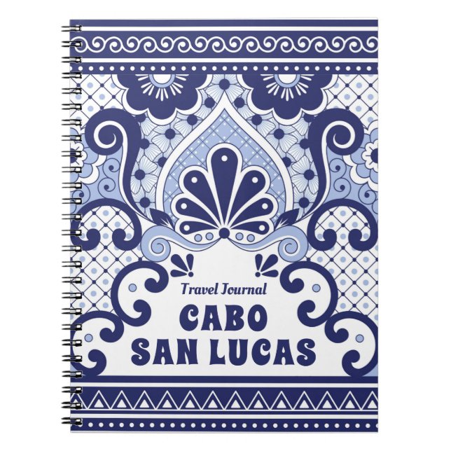 Cuaderno Azulejos mexicanos Talavera de Cabo San Lucas (Frente)