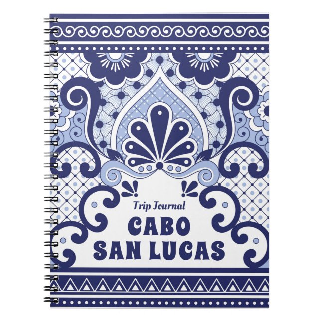 Cuaderno Azulejos mexicanos Talavera de Cabo San Lucas (Frente)
