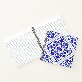 Cuaderno Azulejos portugueses azules y blancos índigo