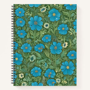 Cuaderno Azules entre Hojas