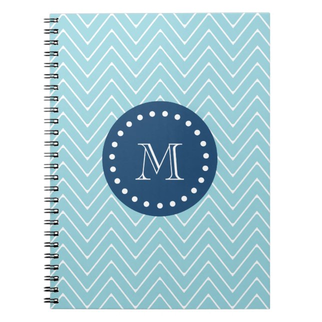 Cuaderno Azules marinos, modelo azul el | de Chevron su (Frente)