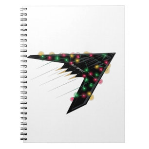 Cuaderno B2 Navidades Stealth Spirit Avión Jet Digital