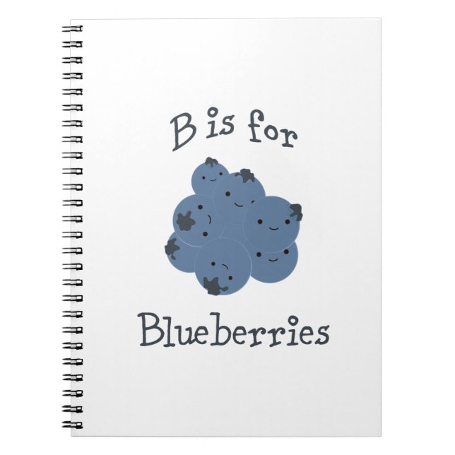 Cuaderno B es para Blueberries (Frente)