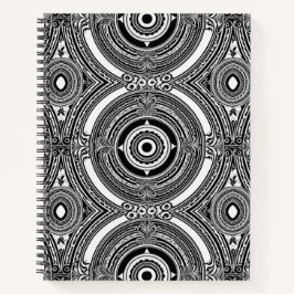 Cuaderno B&W Medallion Motif