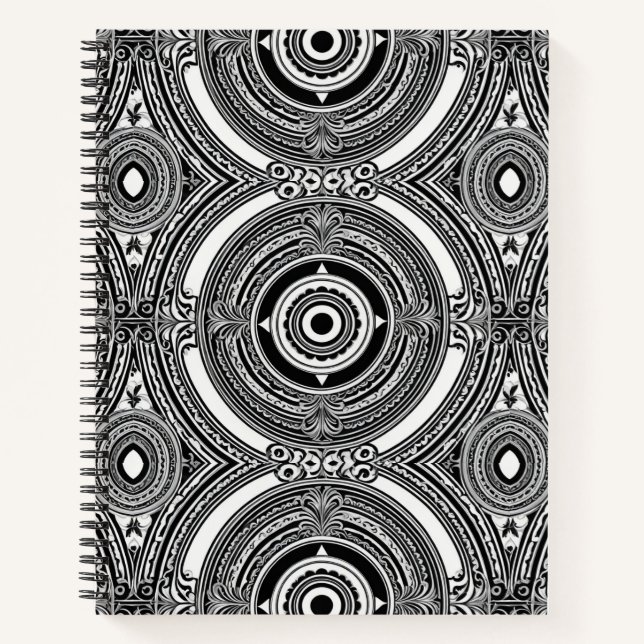 Cuaderno B&W Medallion Motif (Anverso)