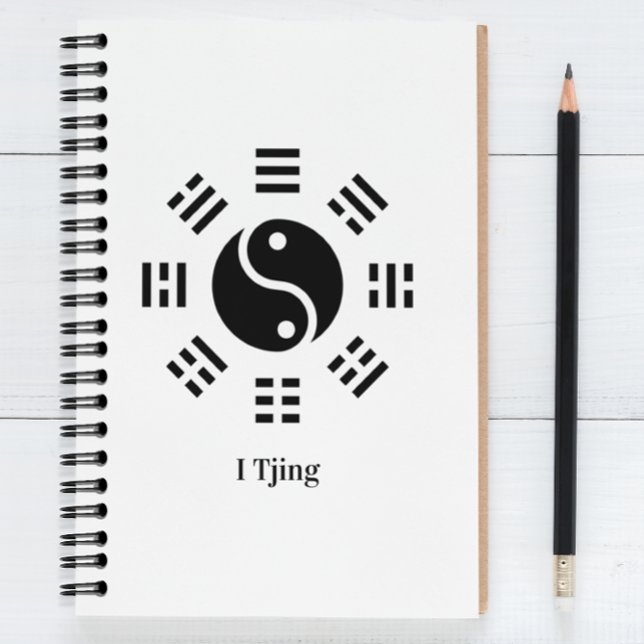 Cuaderno Ba Gua, ocho trigramas, personalizable Yin yang (Subido por el creador)