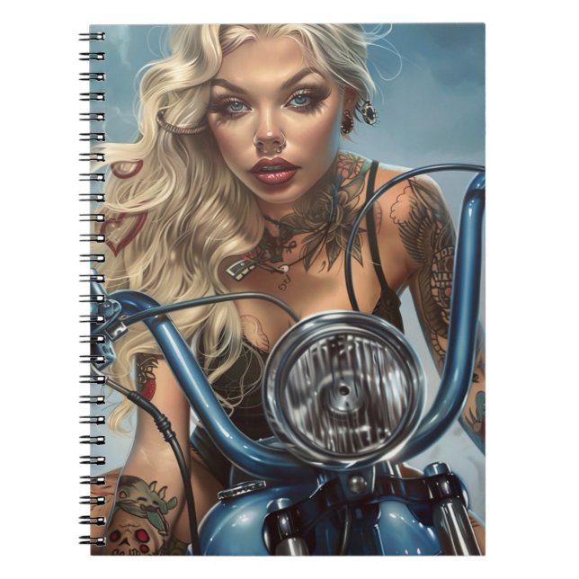 Cuaderno Babe11 de motociclista (Frente)