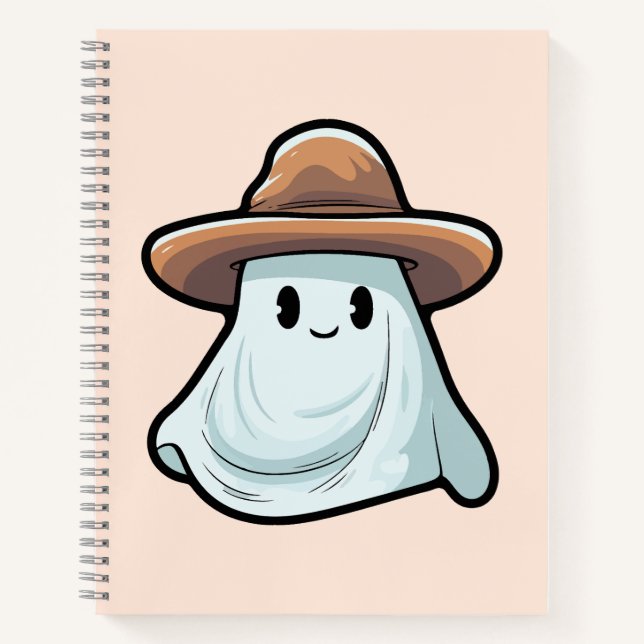 Cuaderno Baby Boo Cowboy Ghost Halloween (Anverso)