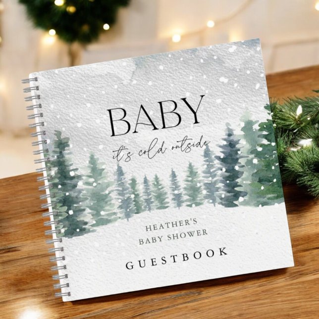 Cuaderno Baby It's Cold fuera de Baby Shower Guestbook (Subido por el creador)