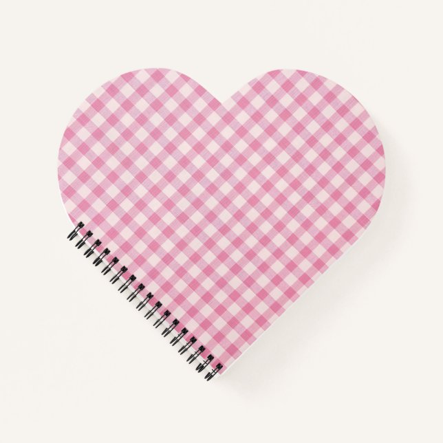 Cuaderno Baby Pink Gingham Pattern (Anverso)