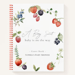 Cuaderno Baby Shower Chica Berry Sweet Berries