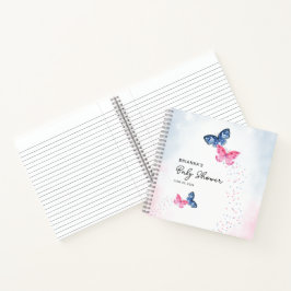 Cuaderno Baby Shower de Dos mariposas Twins