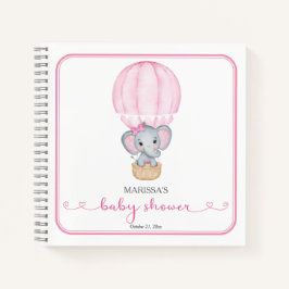 Cuaderno Baby Shower de Elephant Rosa