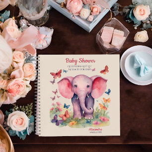 Cuaderno Baby Shower de lista de regalos para invitados