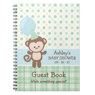 Cuaderno Baby Shower Guest Book - Mono