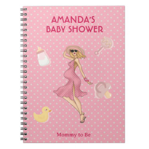 Cuaderno Baby Shower Retro Mommy Blonde 2