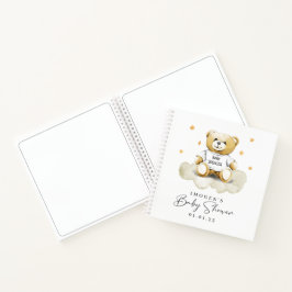 Cuaderno Baby Teddy Bear Baby Shower Guest Book