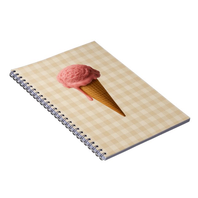 Cuaderno Back to school spiral notebook pink and beige (Lado Derecho)