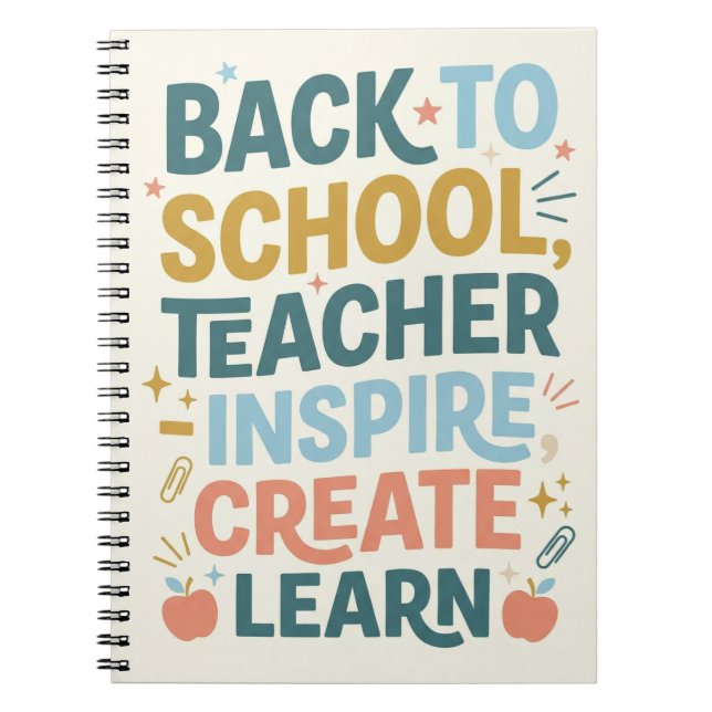 Cuaderno Back to School Teacher gift (Frente)