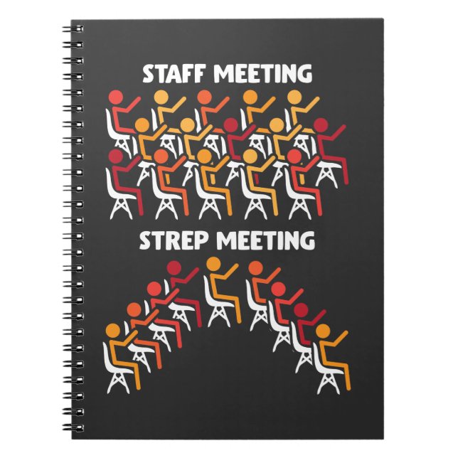 Cuaderno Bacteria Science Strep Meeting Microbiology (Frente)