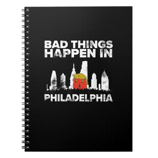 Cuaderno Bad Happen Philadelphia Halloween Spooky Trumpkin (Frente)
