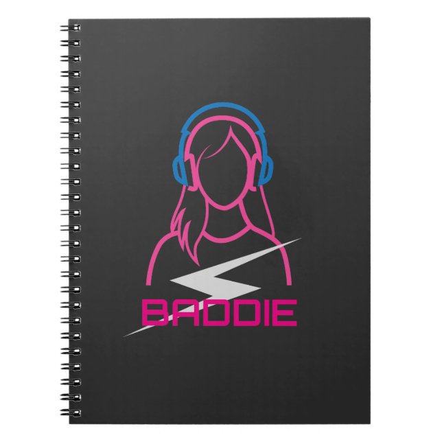 Cuaderno Baddie Lifestyle DJ Headphones (Frente)