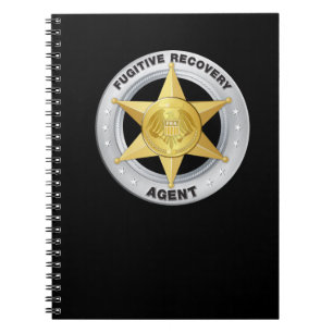 CUADERNO BADGE BADGE NOTEBOOK DE AGENTE DE RECUPERACIÓN FUG