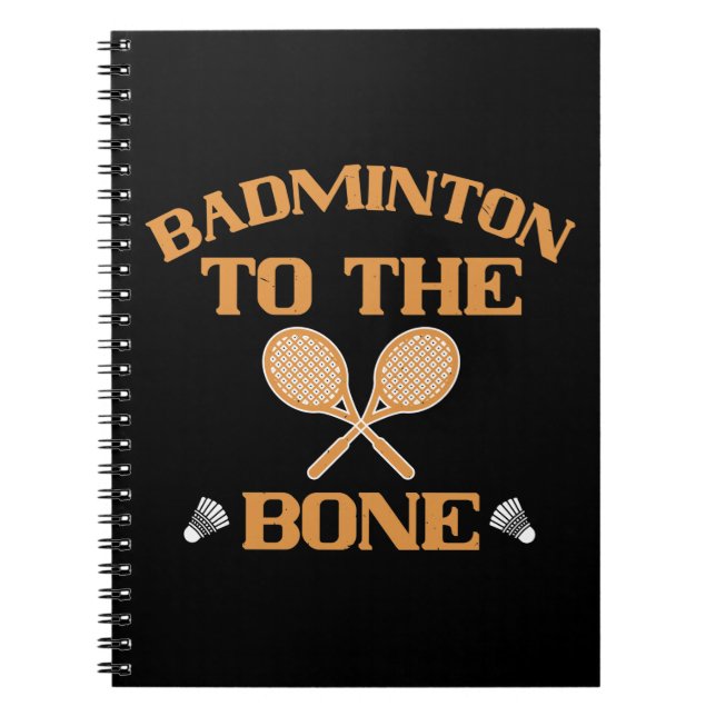 Cuaderno Bádminton - Bádminton hasta los huesos (Frente)