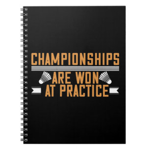 Cuaderno Bádminton -Campeonatos ganados en la práctica