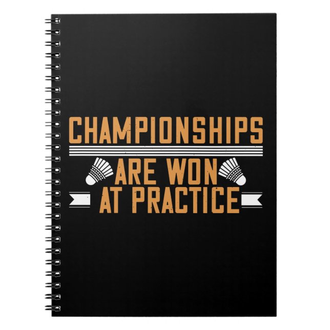 Cuaderno Bádminton -Campeonatos ganados en la práctica (Frente)