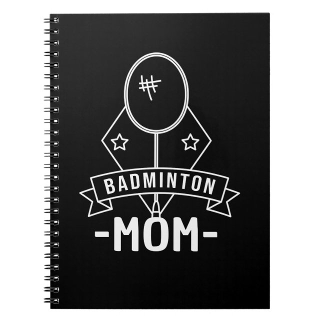 Cuaderno Badminton - Mamá de Badminton (Frente)