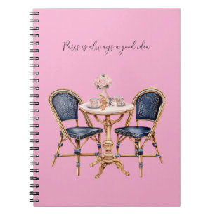 Cuaderno Baguettes de mesa Pink Blue Paris