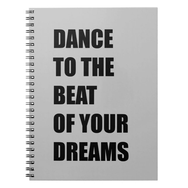 Cuaderno Baila al ritmo de tus sueños (Frente)