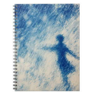 Cuaderno Bailando a través de la lluvia   Figurativo Azul  