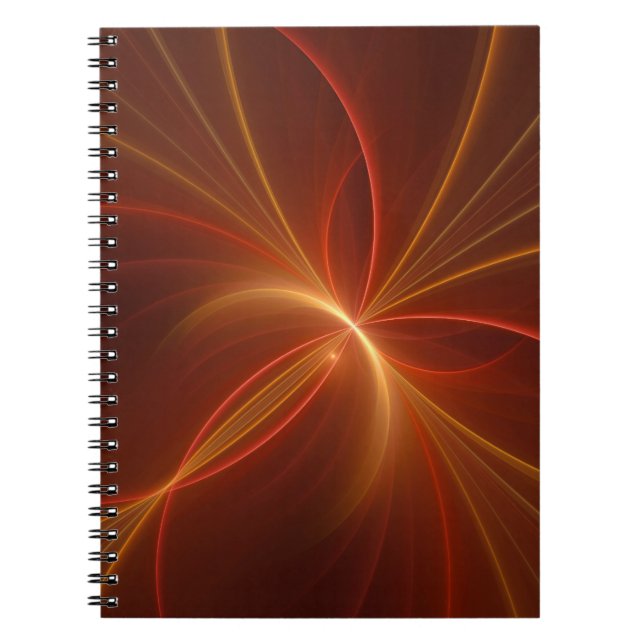 Cuaderno Bailar Con El Arte Fractal Moderno Y Claro (Frente)