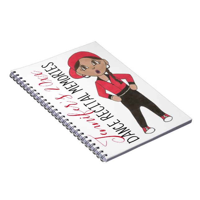 Cuaderno Bailar Recuerdos Recitales Personalizados Hip Hop (Lado Derecho)