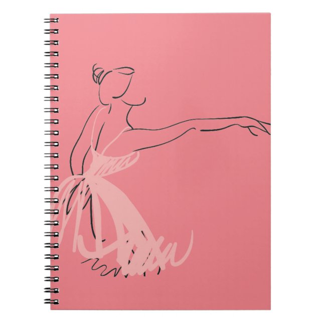 Cuaderno Bailarín de ballet de la bailarina (Frente)