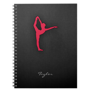 Cuaderno Bailarín de ballet rojo de Crimson