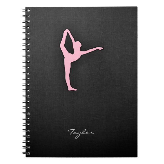 Cuaderno Bailarín de ballet rosa claro (Frente)