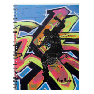 Cuaderno Bailarín de la pintada de Hip Hop personalizado