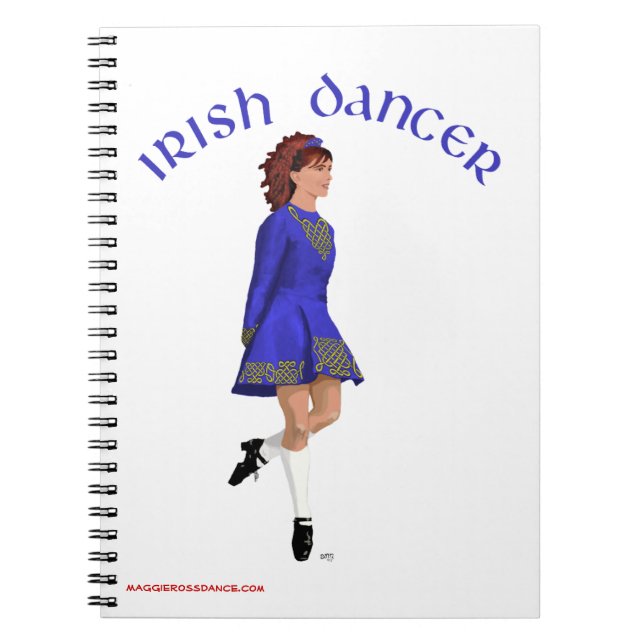 Cuaderno Bailarín de Step Irlandés - Azul (Frente)