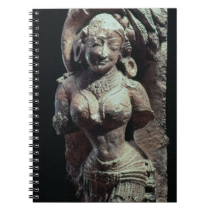 Cuaderno Bailarín, del templo de Sun de Kanara, indio, 13t