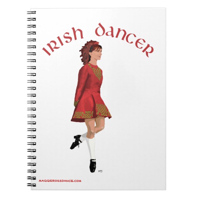 Cuaderno Bailarín Irlandés de Rojo (Frente)