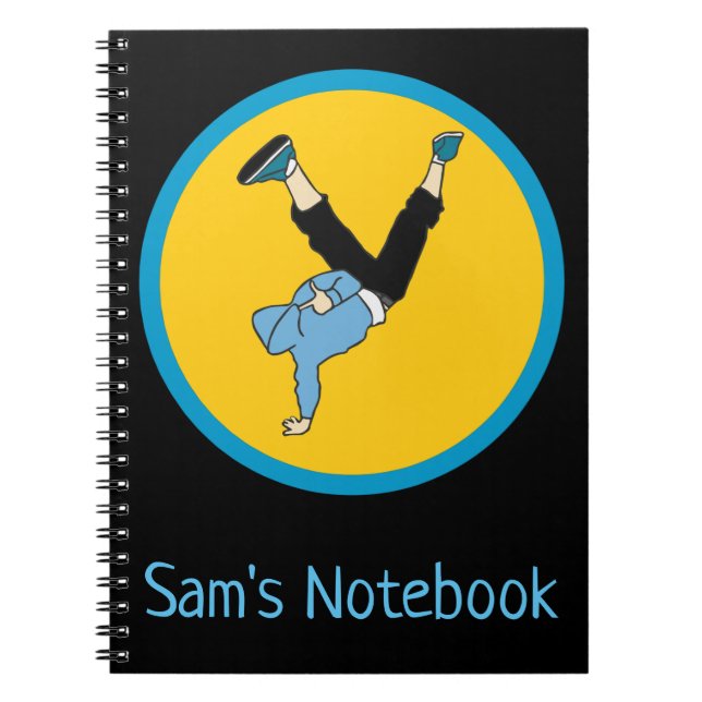 Cuaderno Bailarín moderno estilo calle Hip Hop (Frente)