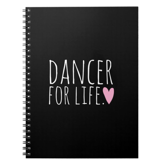 Cuaderno Bailarín para el negro de la vida con el corazón (Frente)