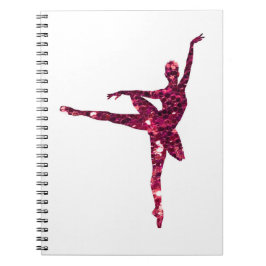 Cuaderno Bailarina brillante rosada