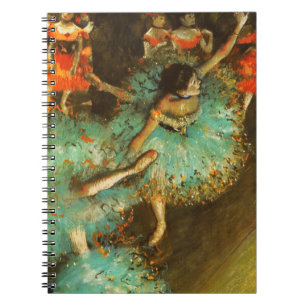 Cuaderno Bailarina Danza Bailarina Verde Degas Pintura