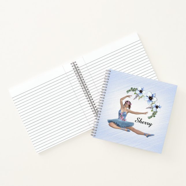 Cuaderno Bailarina de Azul Nombre Personal (Interior)
