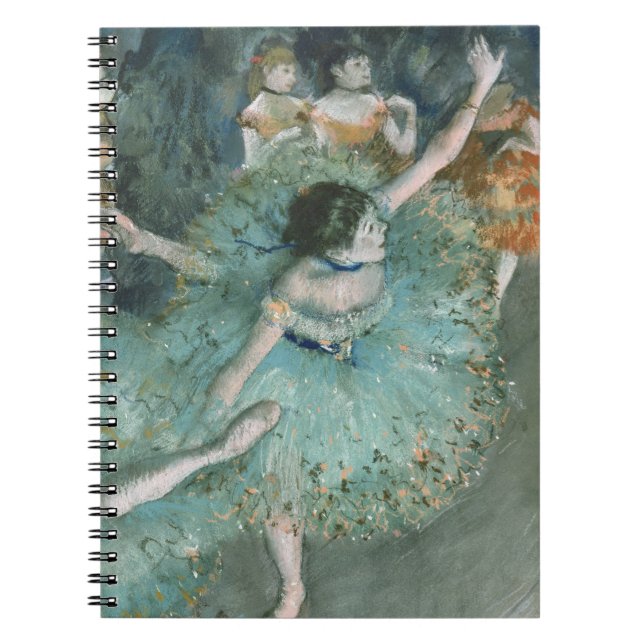 Cuaderno Bailarina de balancín (bailarina en verde) Edgar D (Frente)