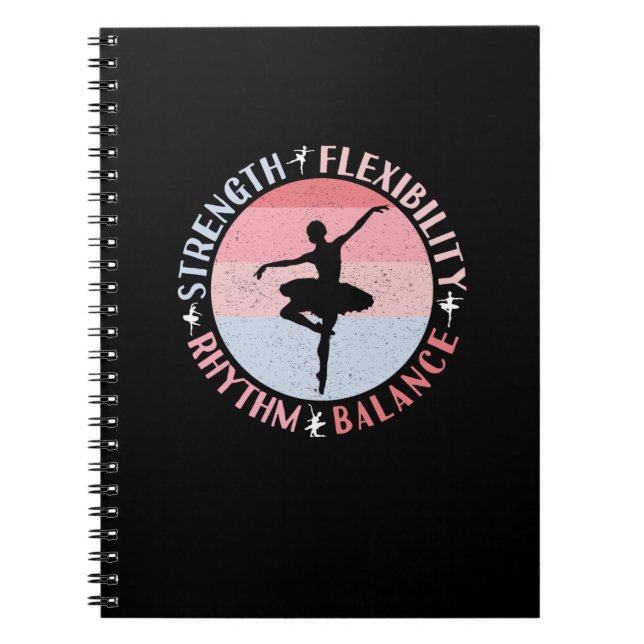 Cuaderno Bailarina de ballet Ballerina - Valores de Mindset (Frente)